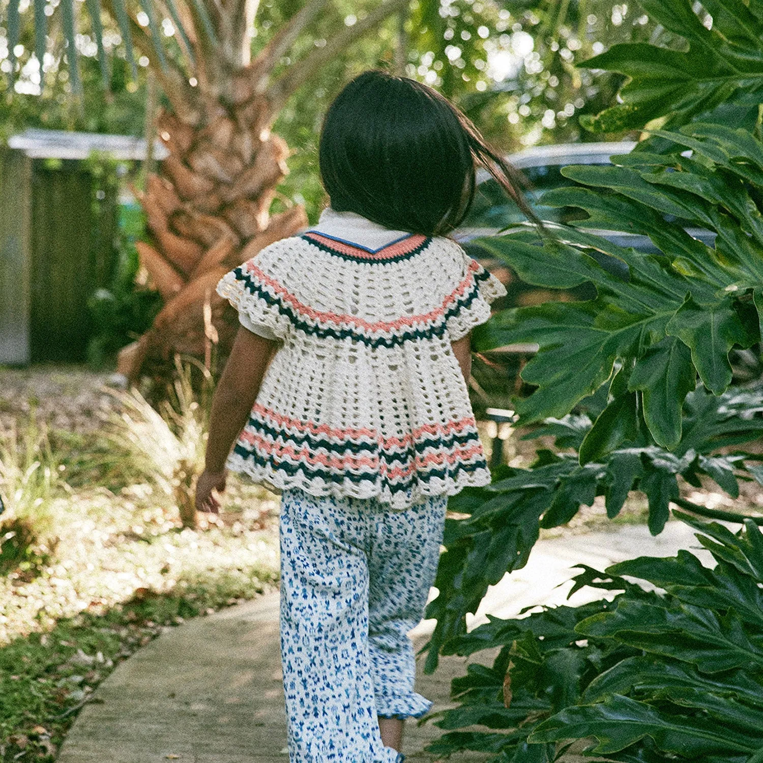 Baby & Kids Pima Cotton Wellfleet Swing Cardigan - Marzipan