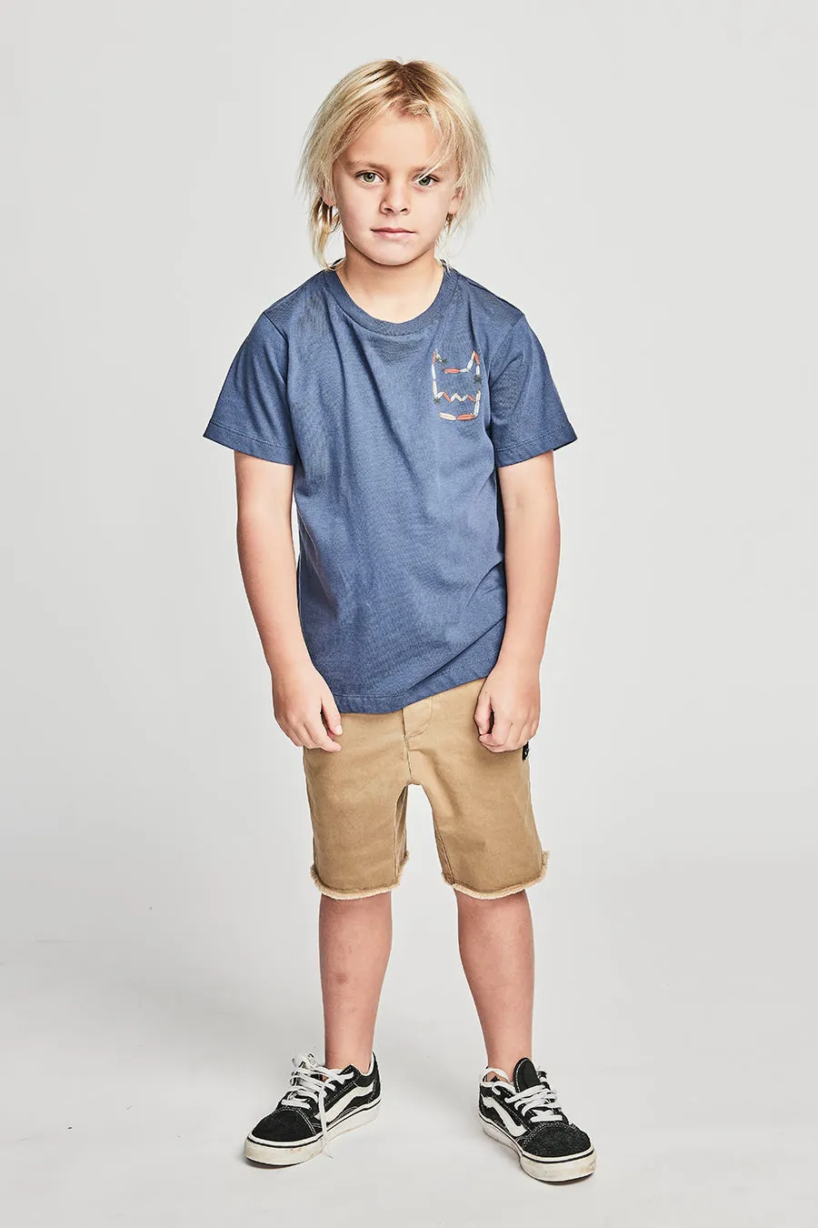 Boys T-Shirt Munster Kids Island Way Dark Denim