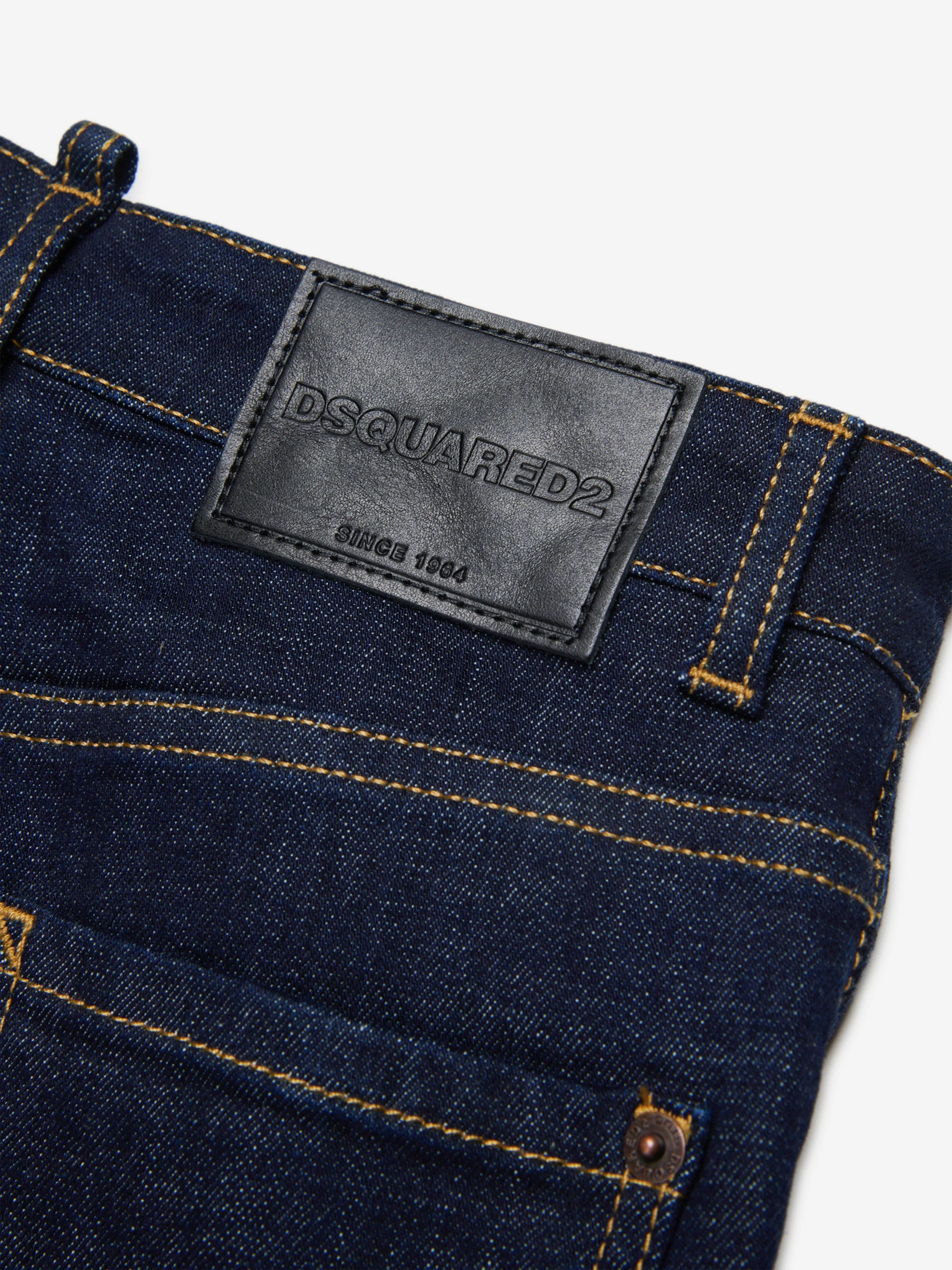 Dsquared2 Kids Regular Fit Jeans in Blue