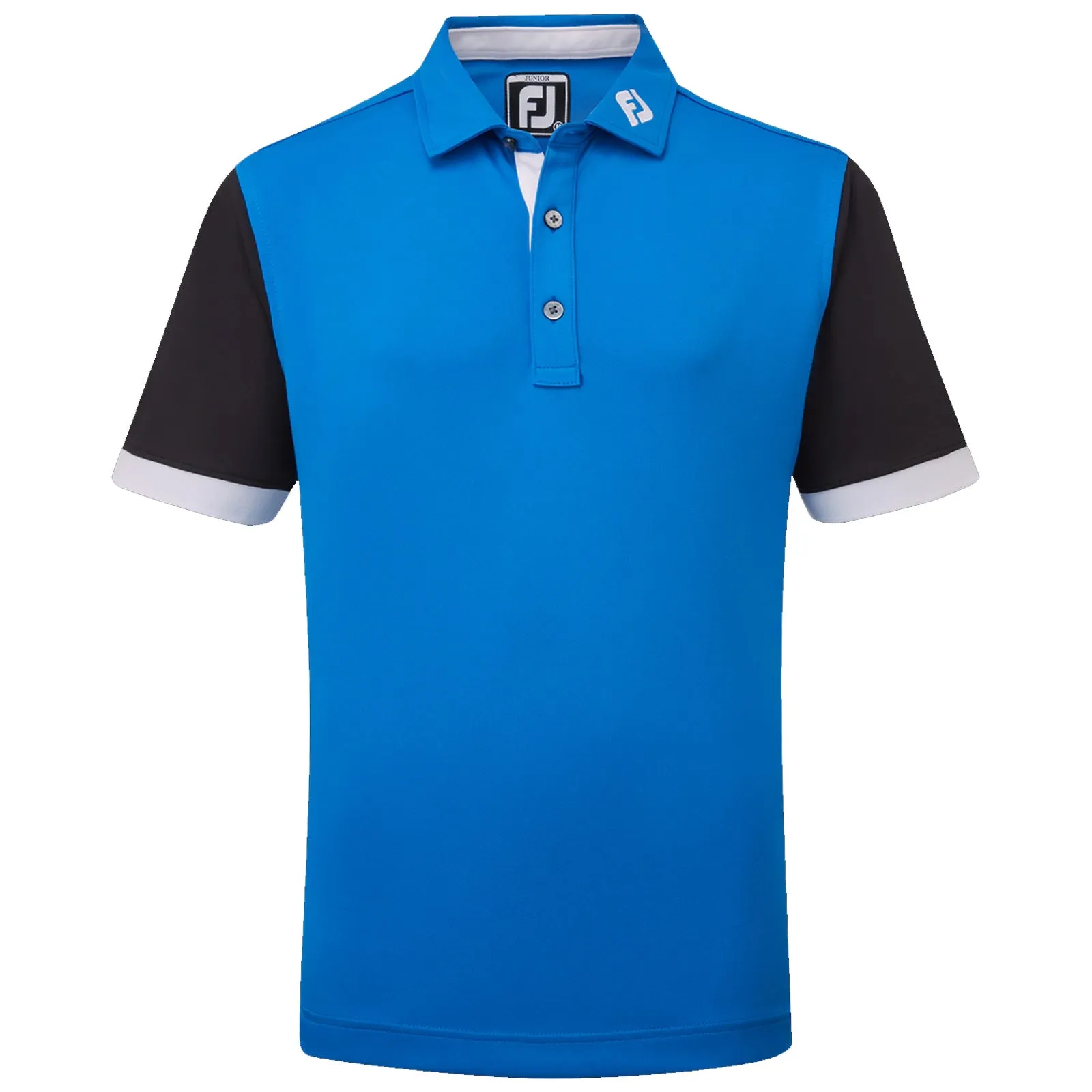 FootJoy Junior Colour Block Pique Polo Shirt