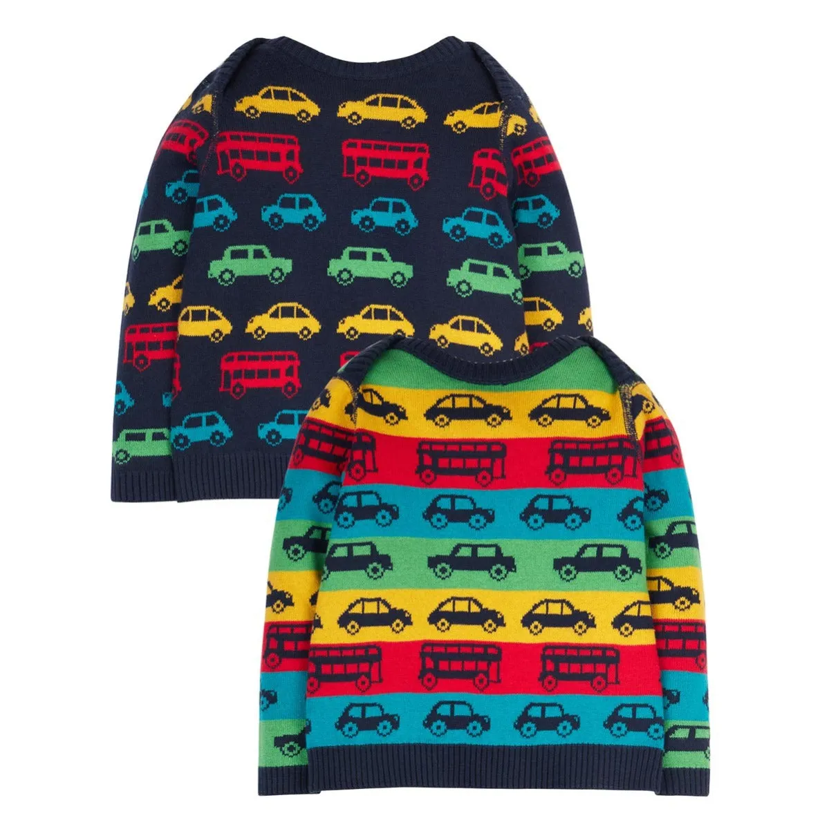 Frugi Rawly Reversible Jumper - Indigo Transport