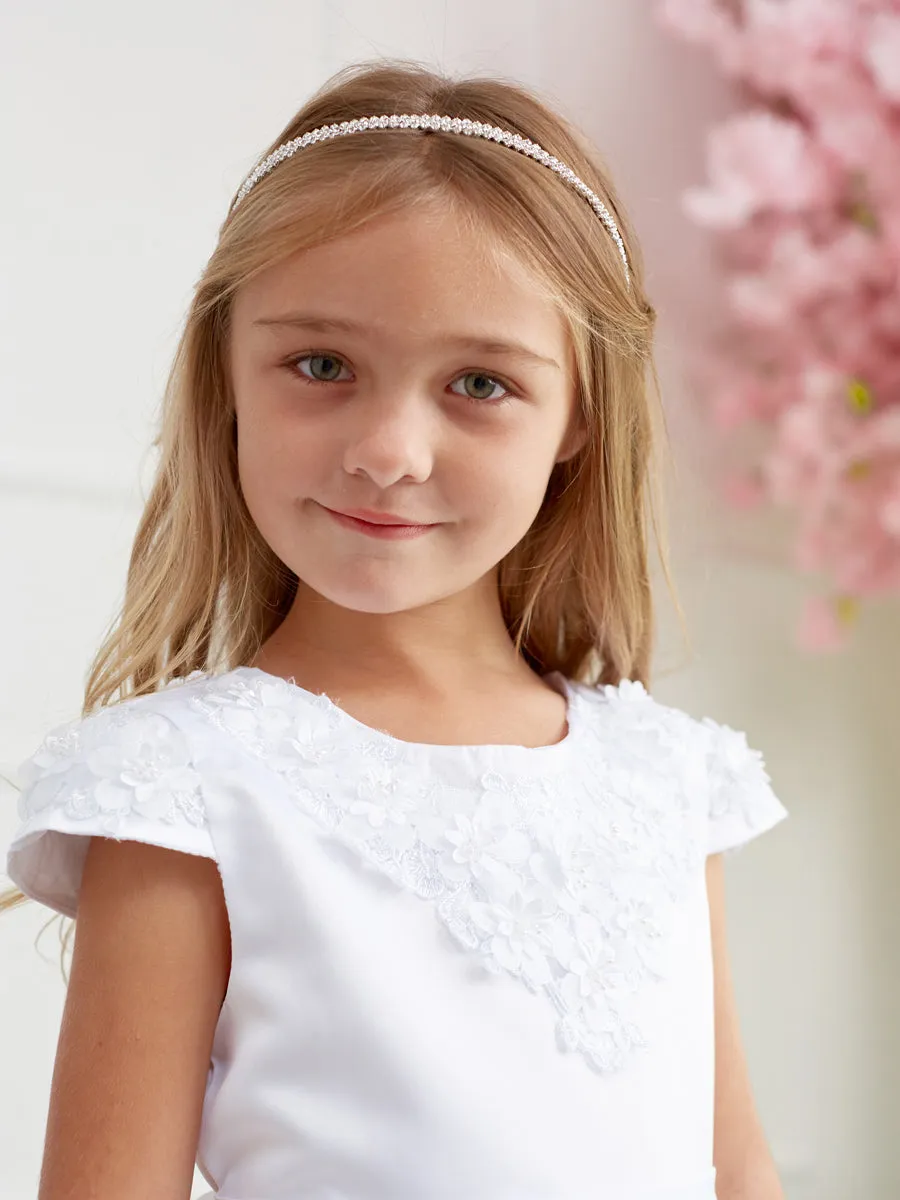 Girl Dress with 3D Flower on Neckline Dress by TIPTOP KIDS - AS5823