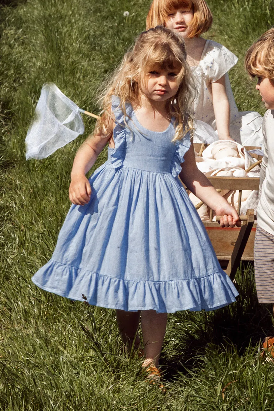 Girls Dress MarMar Copenhagen Danita Blue Mist