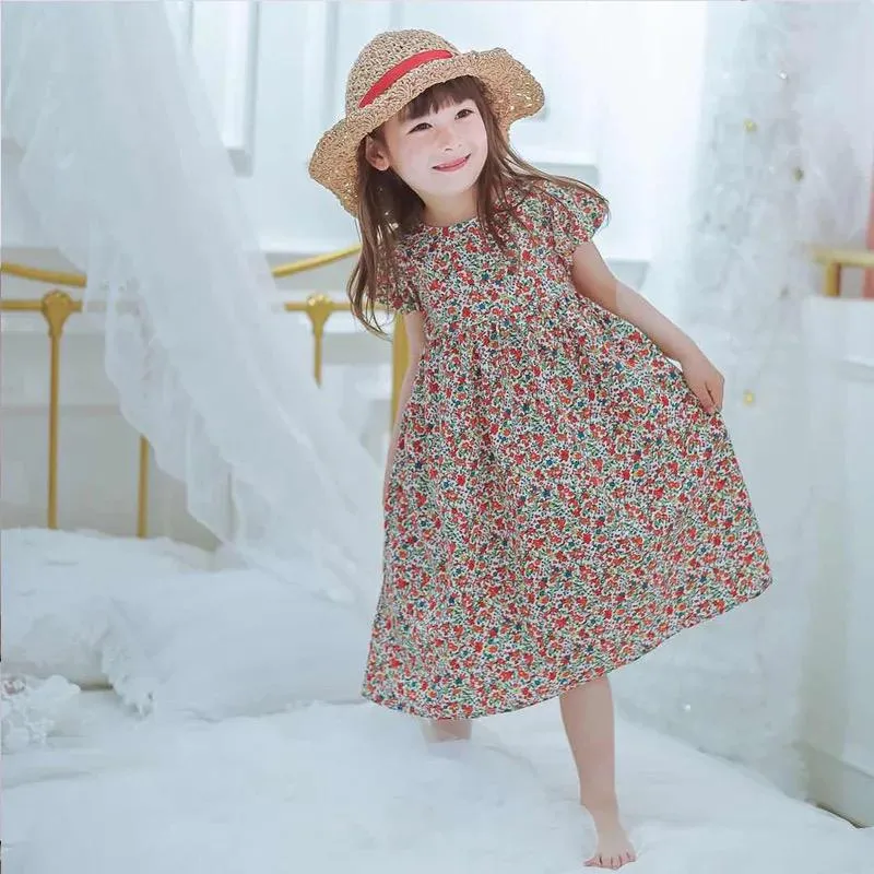 Girls Floral Dress Summer Princess Clothing Flower Costume Kids Baby Child Party Holiday Beautiful Dresses For Girl Clothes 2-3Y X1369702