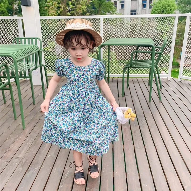 Girls Floral Dress Summer Princess Clothing Flower Costume Kids Baby Child Party Holiday Beautiful Dresses For Girl Clothes 2-3Y X1369702