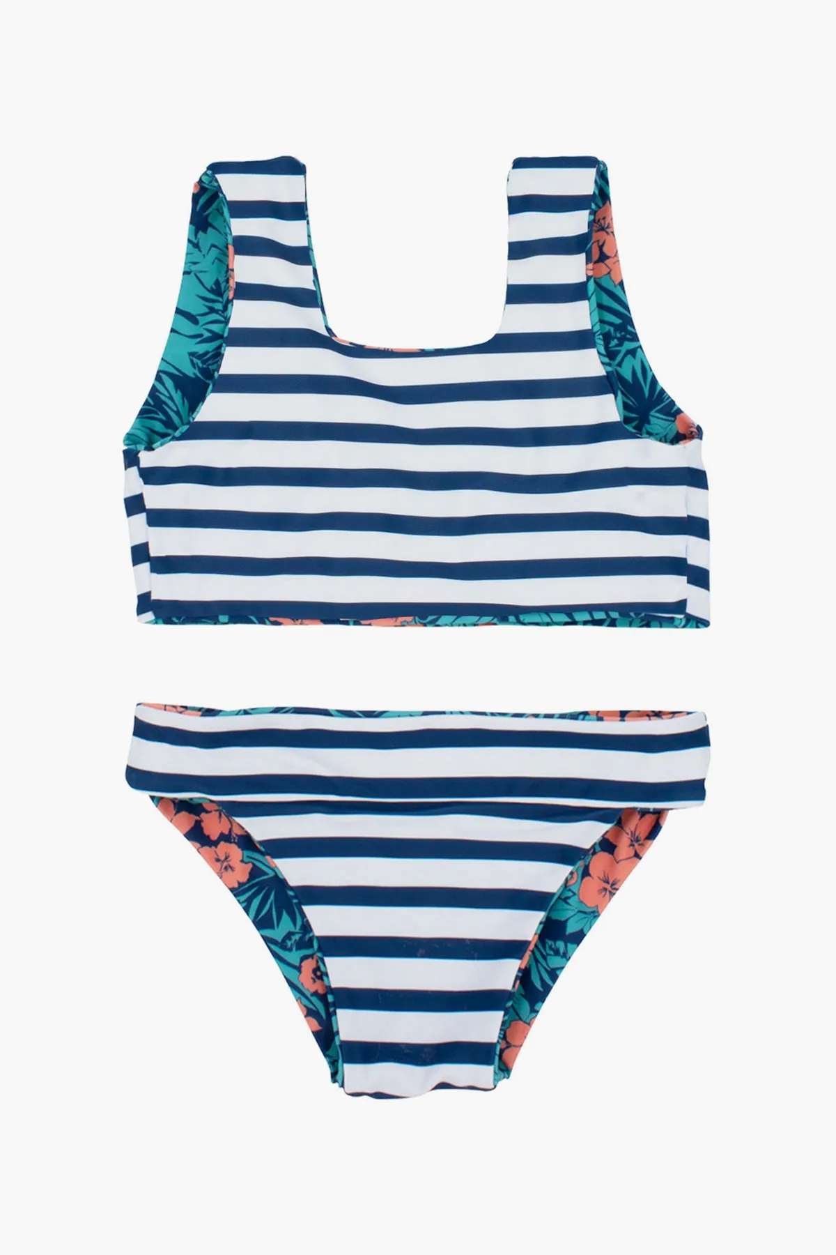 Girls Swimsuit Feather 4 Arrow Island Hopper Reversible (Size 4 left)