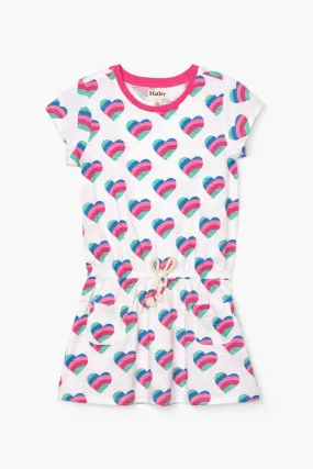 Hatley Rainbow Hearts Girls Dress (Size 2 left)