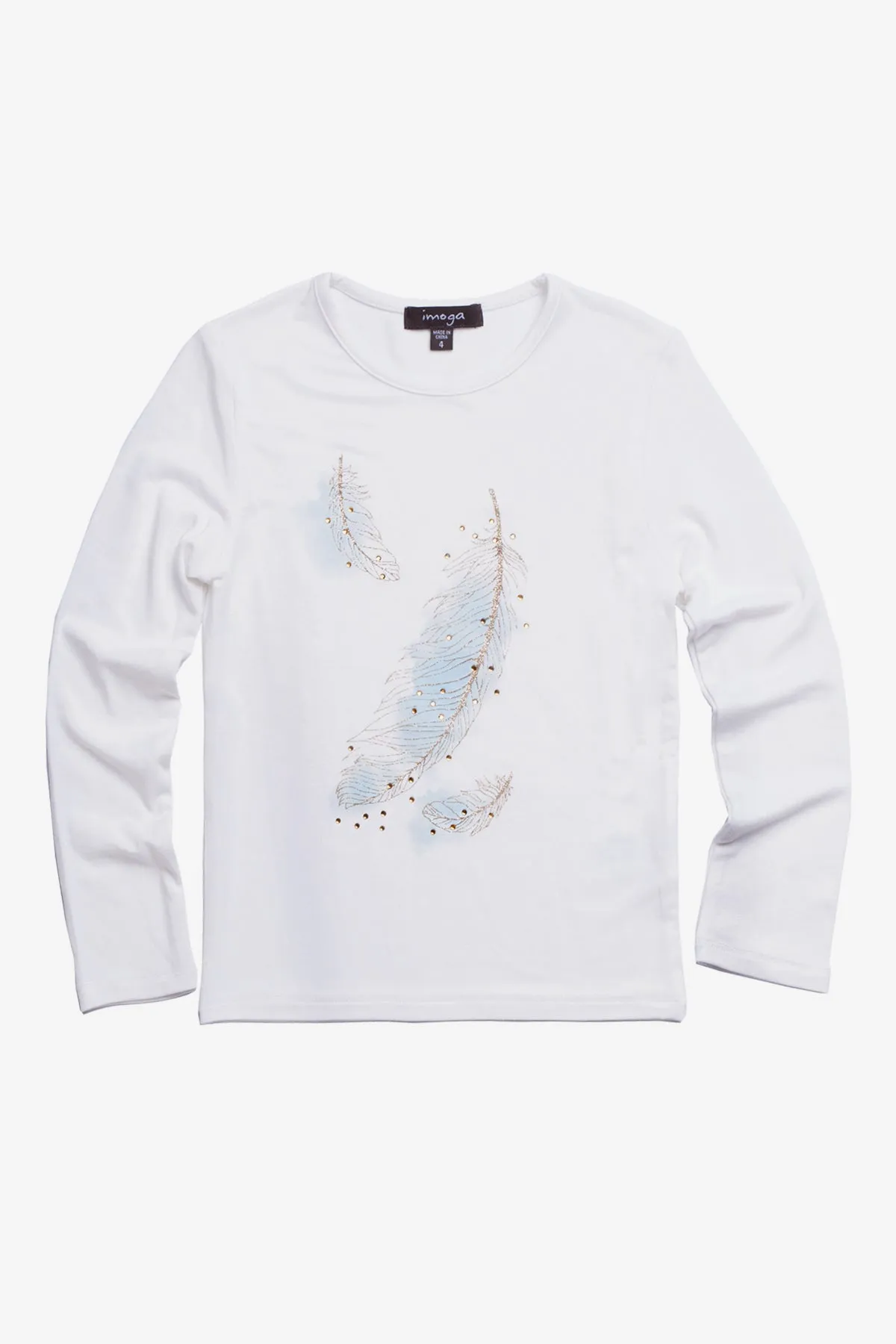 Imoga Ariana Girls Tee - Feather Snow