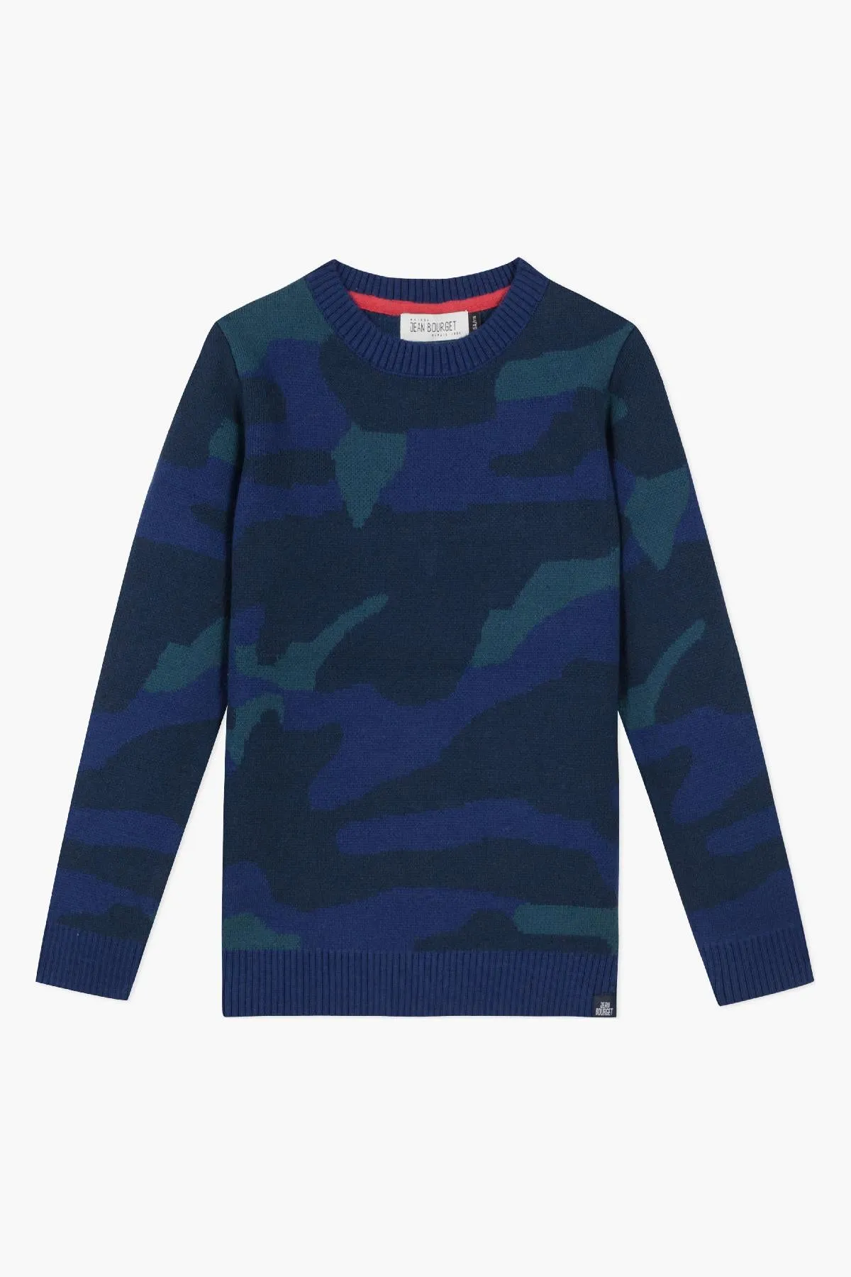 Jean Bourget Indigo Camo Boys Sweater (Size 6 left)