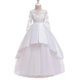 Ketty More  Kid Girls Beautiful Princess Style Wedding Dress-KGDC39262