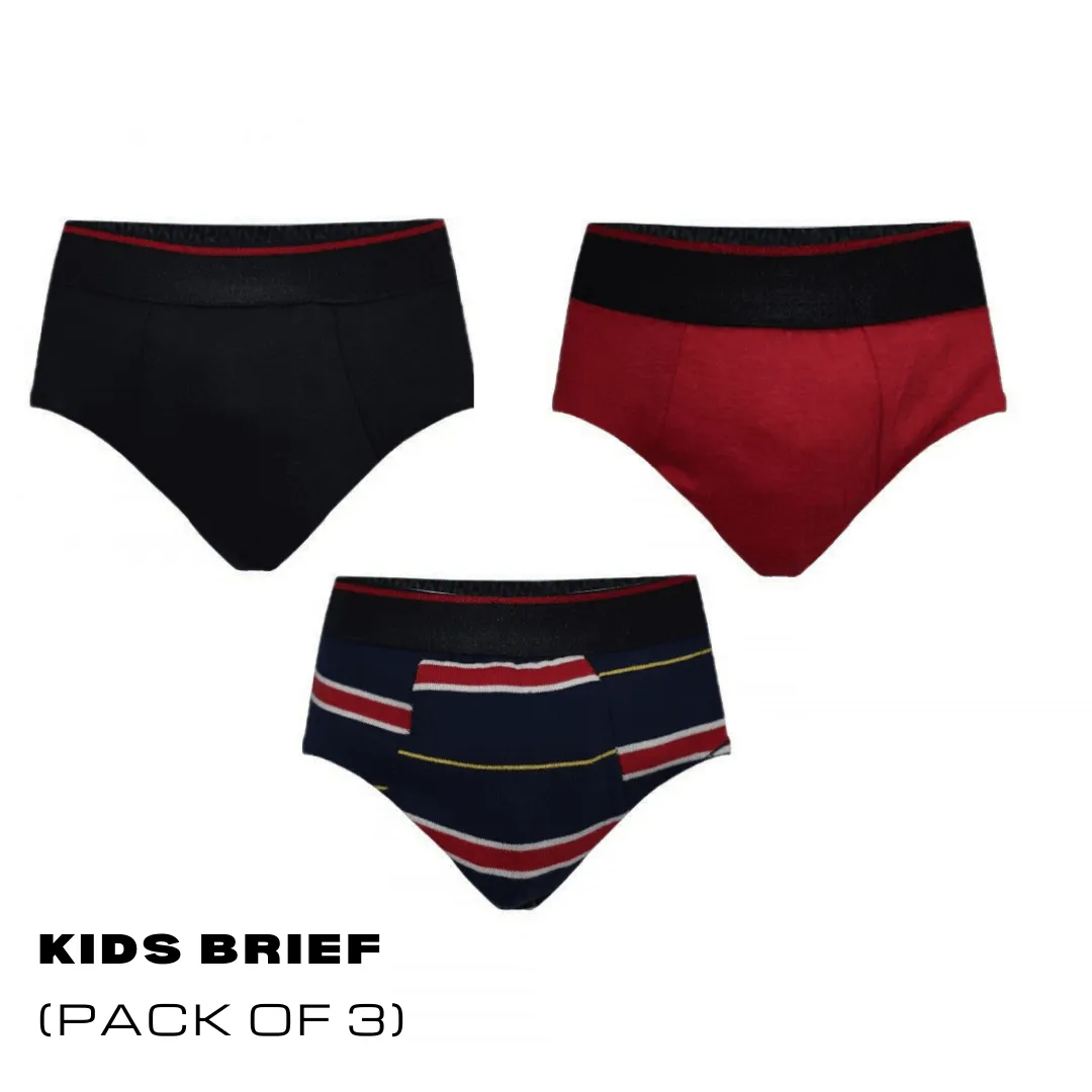 Kids brief Assorted (Pack of 3)