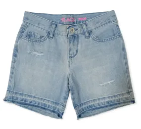 [Kids] Girls Short - Place - Dark/Light Blue Jeans