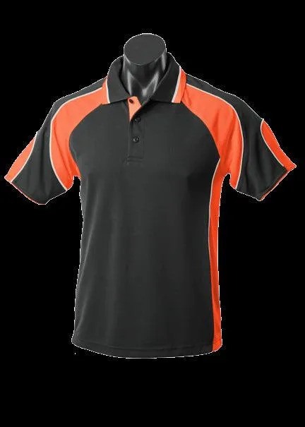 Kids Murray Polo Black/Orange