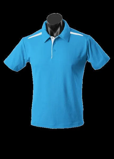 Kids Paterson Polo Pacific Blue/White