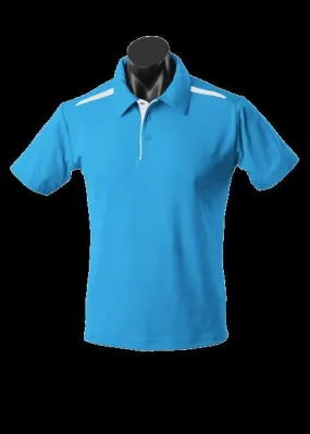 Kids Paterson Polo Pacific Blue/White