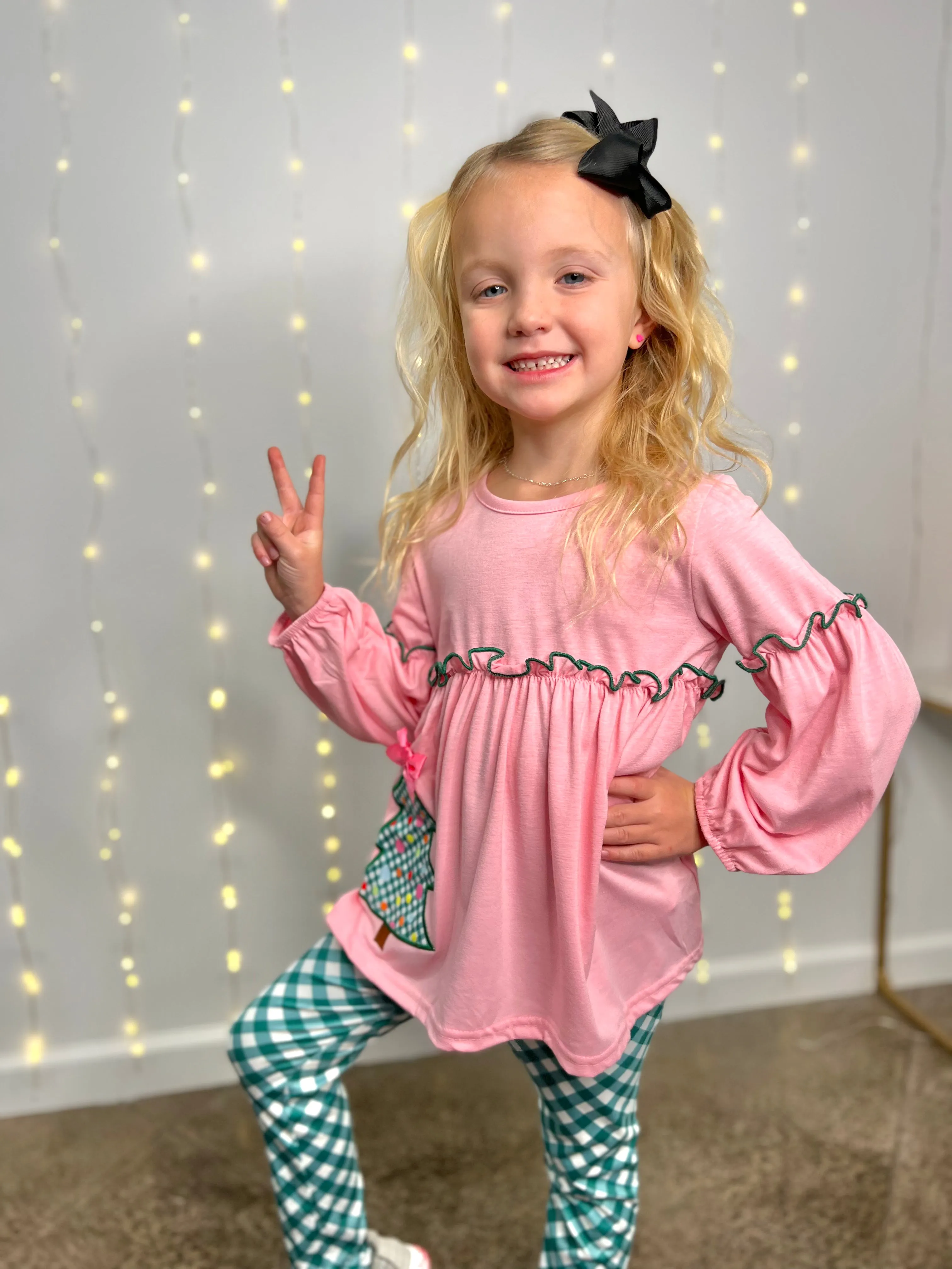 Kids Pink Christmas Set