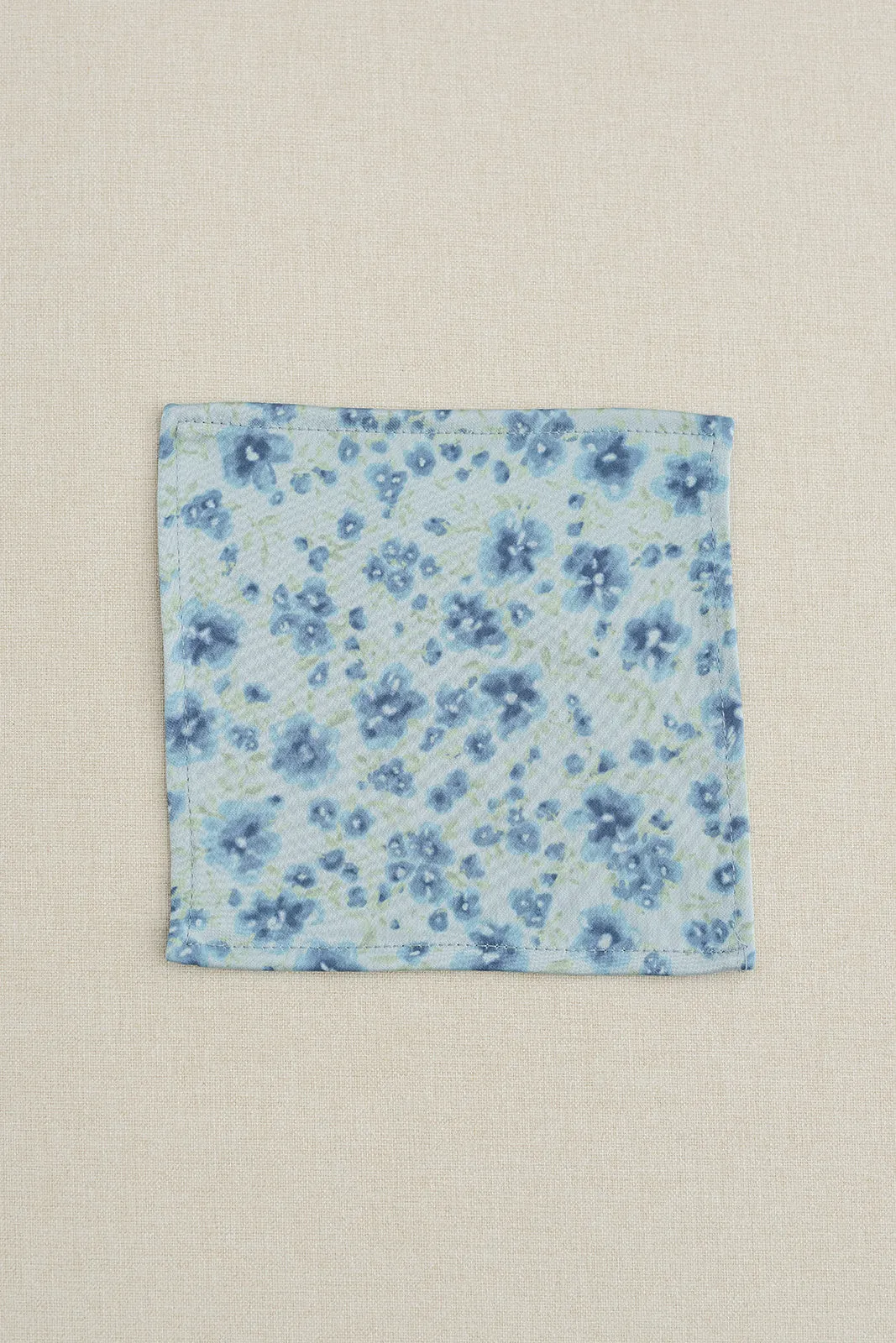 Kids Satin Floral Print Pocket Square | Made To Order