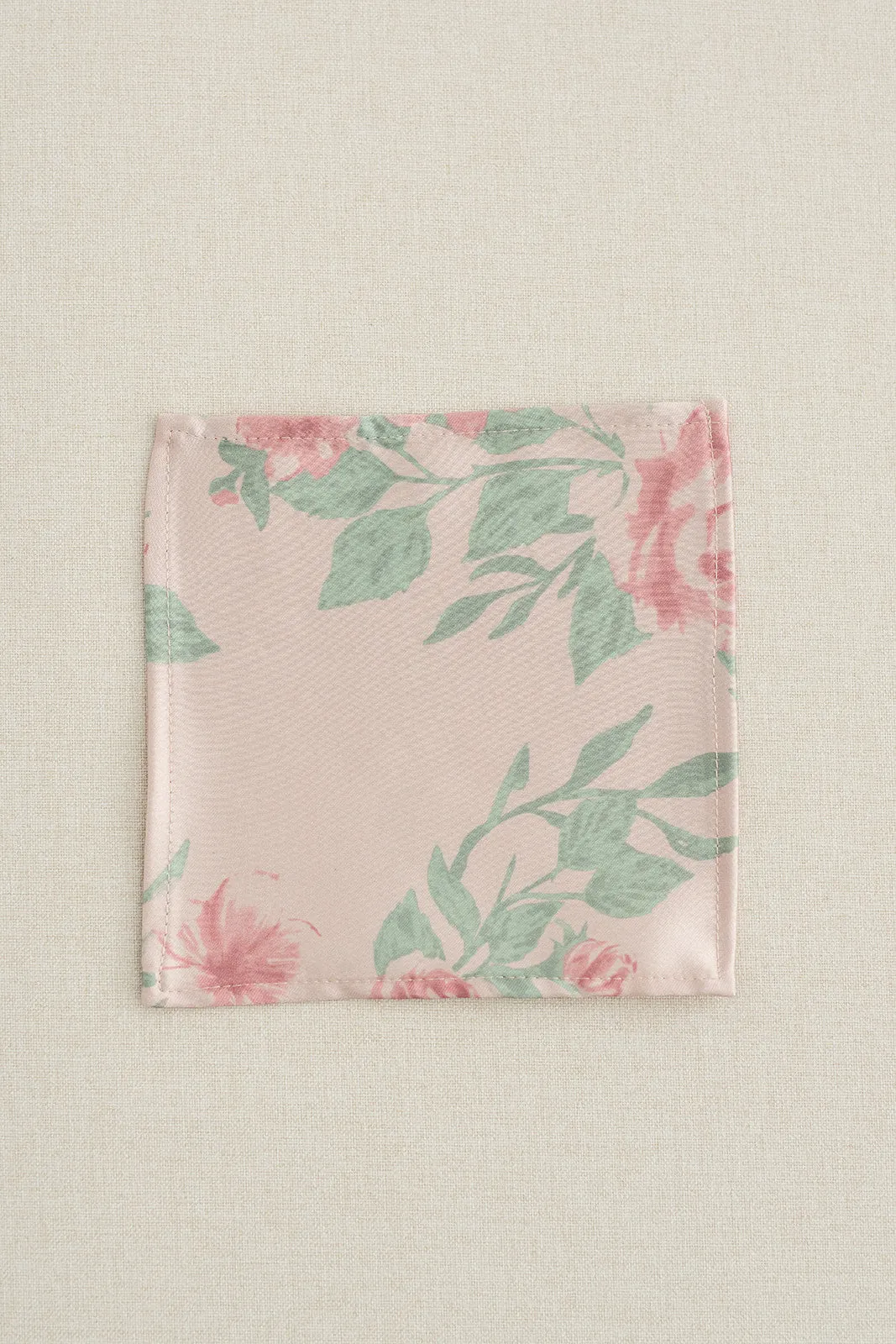 Kids Satin Floral Print Pocket Square | Made To Order