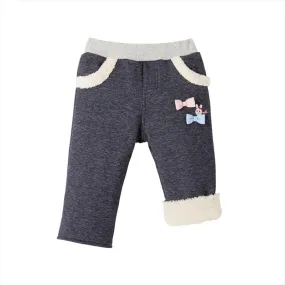 Knit Pants with Fleece Lining