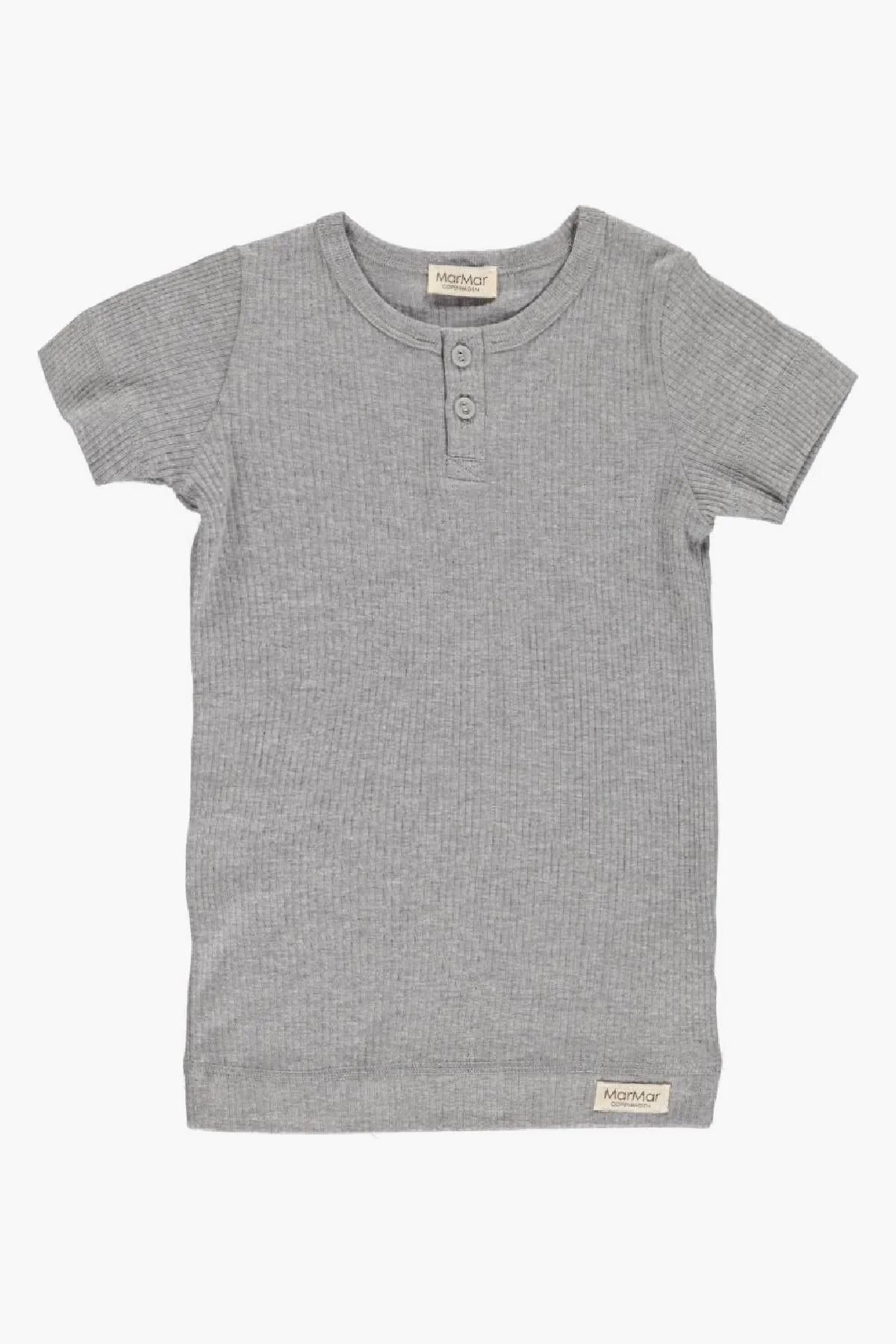 MarMar Copenhagen Ribbed Kids T-Shirt - Grey