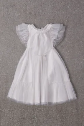 Nellystella Antoinette Baby Girls Dress - Bright White