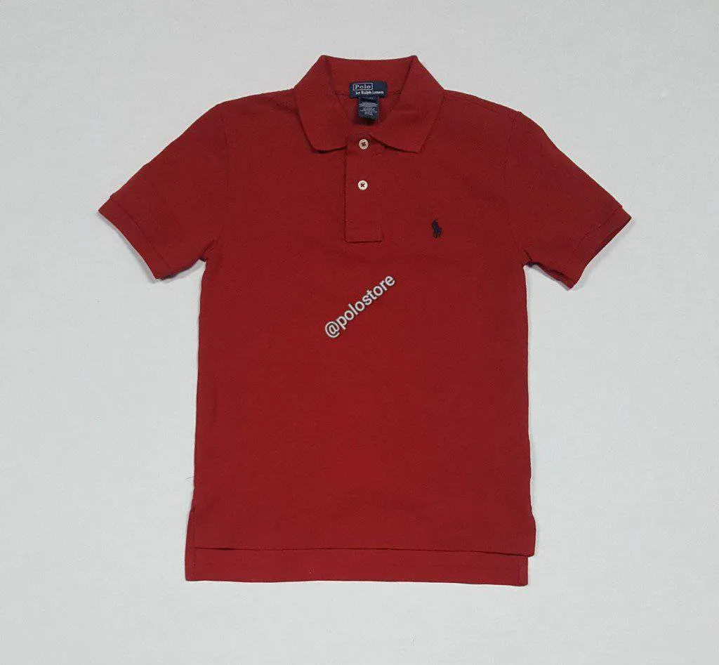 Nwt Kids Polo Ralph Lauren Red Small Pony Shirt (8-20)