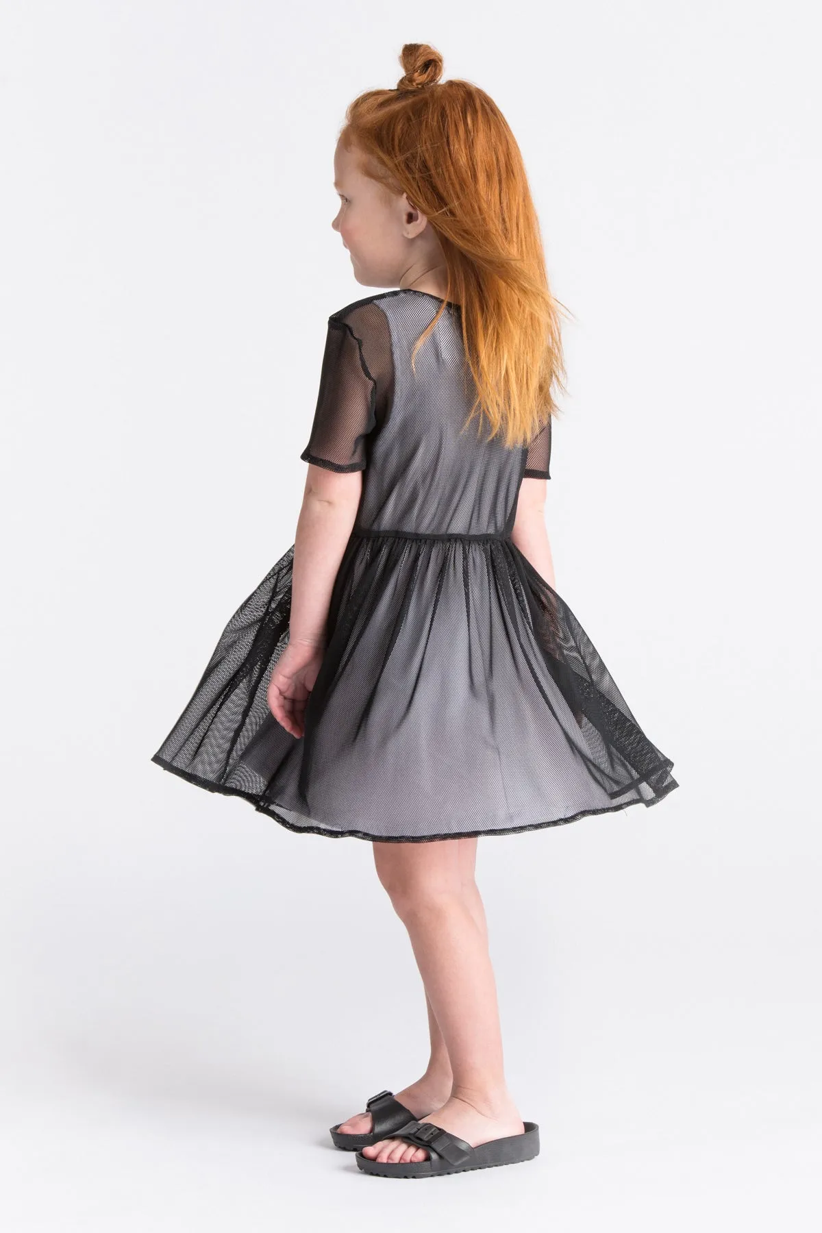 OMAMImini Fit and Flare Girls Dress - Black (Size 4 left)