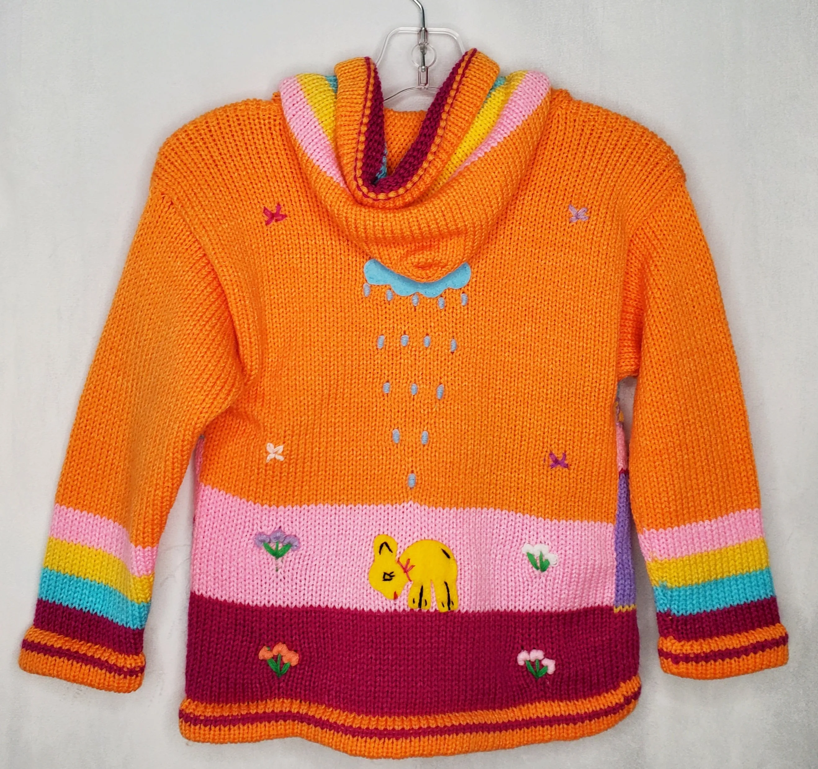 Peruvian Sweater - Orange 4-5