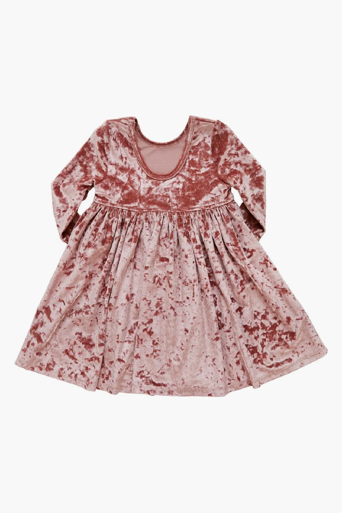 Pink Chicken Girls Dress Steph Mauve Velvet (Size 12 left)