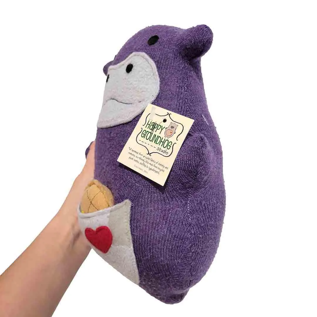 Plush - Hippo with Waffle Treat by Happy Groundhog Studio