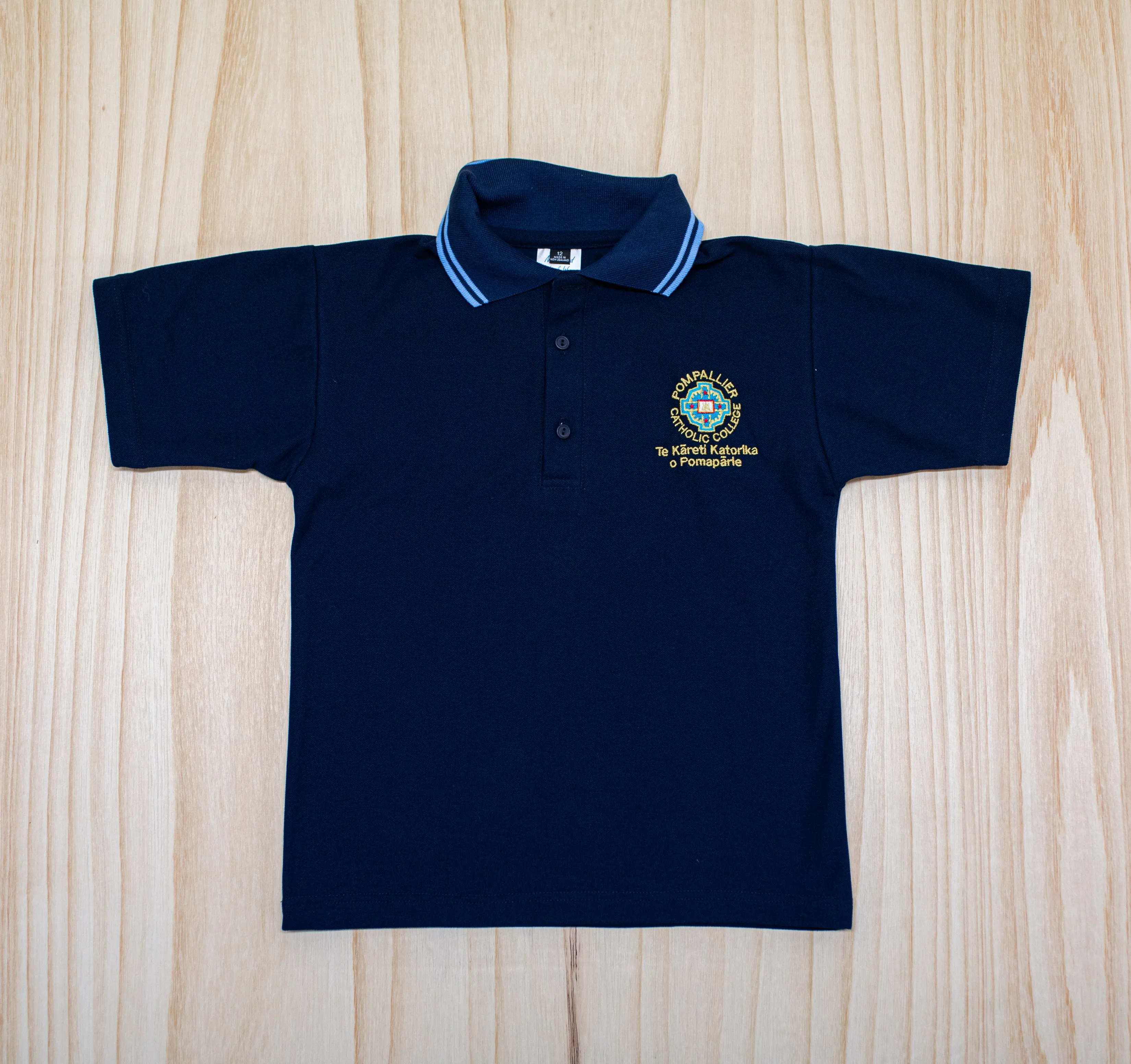 Pompallier Catholic College Navy Polo Shirt