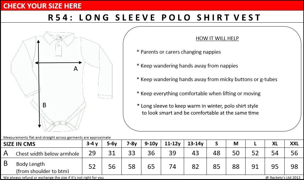 R54 Cotton Long Sleeve Polo Shirt