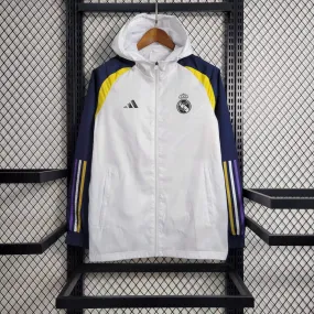 REAL MADRID WHITE WINDBREAKER JACKETS