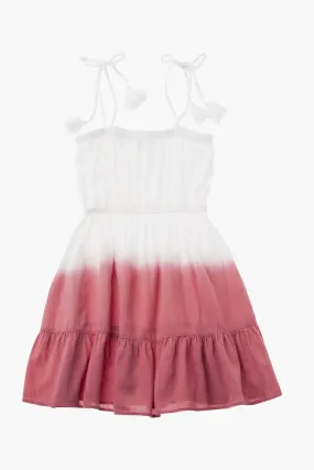 Tocoto Vintage Pink Ombre Girls Dress