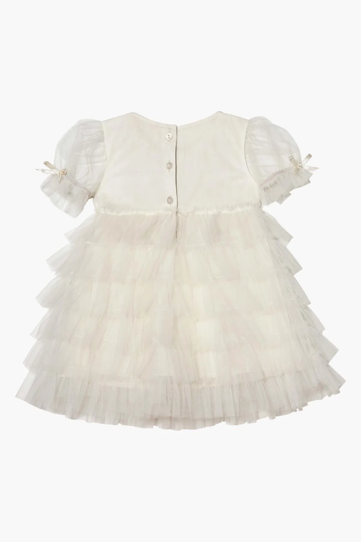 Tutu Du Monde Baby Girls Dress Chelsea Tulle - Milk