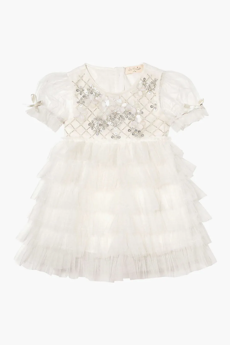 Tutu Du Monde Baby Girls Dress Chelsea Tulle - Milk