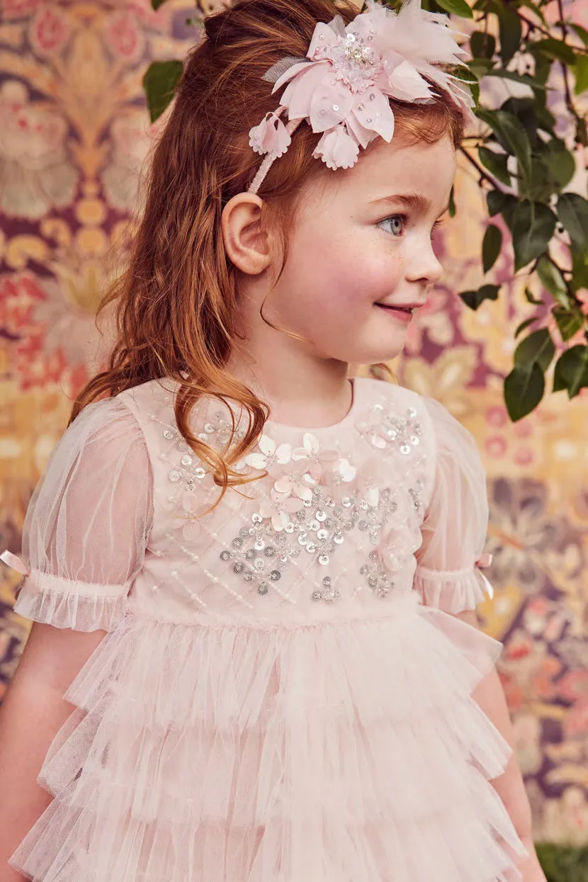 Tutu Du Monde Baby Girls Dress Chelsea Tulle - Milk