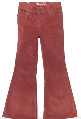 Wrangler Girl's Flare Corduroy - Rust - 112353066